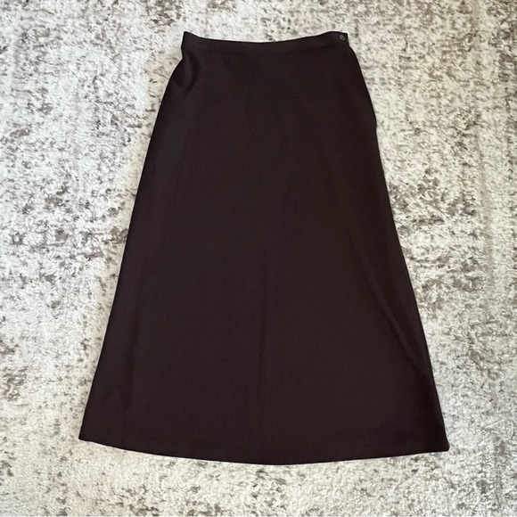 Vintage Kathie Lee Long Brown Skirt 90s Womens size 10 - Picture 1 of 9